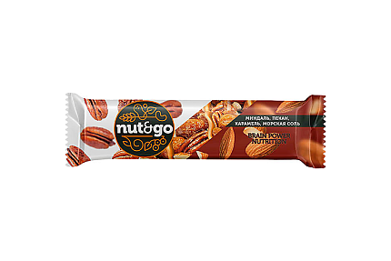 nut&go Миндальный батончик с пеканом 36гр