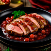 Mfood.kz Филе утиное в брусничном соусе 1кг