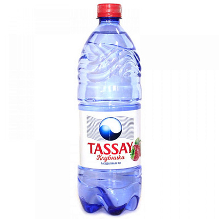 Tassay вода питьевая без газа со вкусом клубники 1л