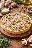 Mfood.kz Киш с курицей и грибами