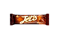 Jet's Батончик с печеньем и мягкой карамелью, покрытый глазурью 42гр