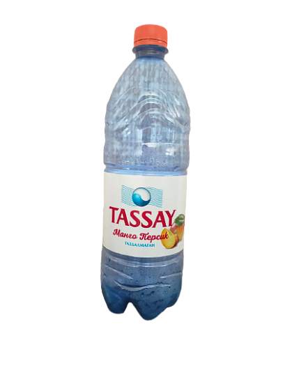 Tassay вода питьевая без газа Манго-персик 1л